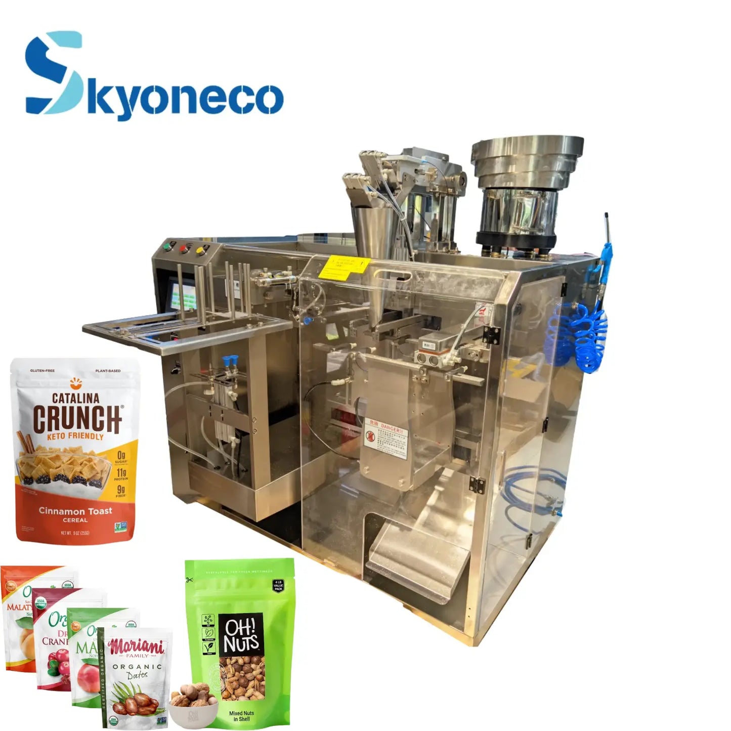 Skyone Automatic Horizontal Pouch Granule Packing Machine Weighing Multifunction Corn Flakes