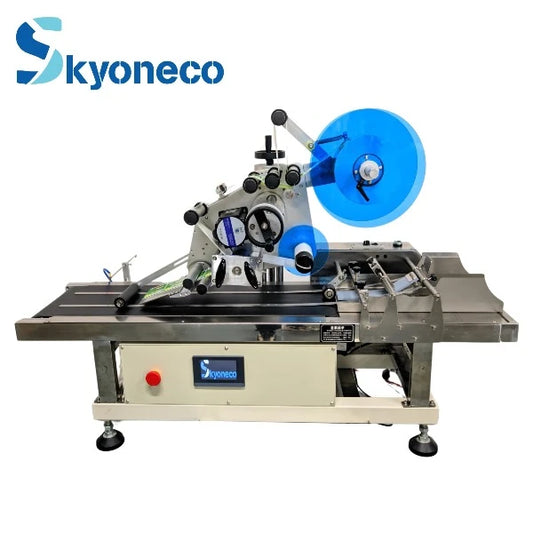 $3280 Only SKYONE-890FK Desktop Automatic Pouch Bag Labeling Machine Flat Surface with Feeder