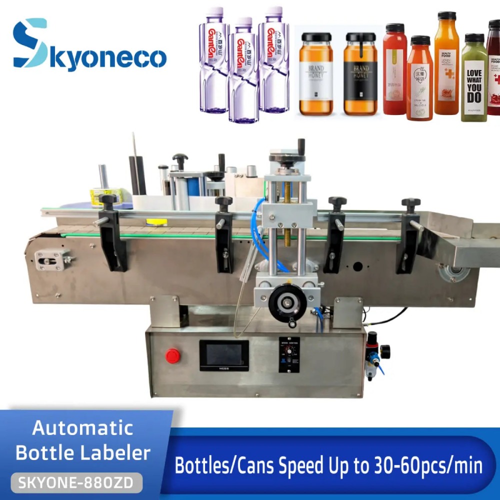 Vertical Round Bottle Labeling Machine