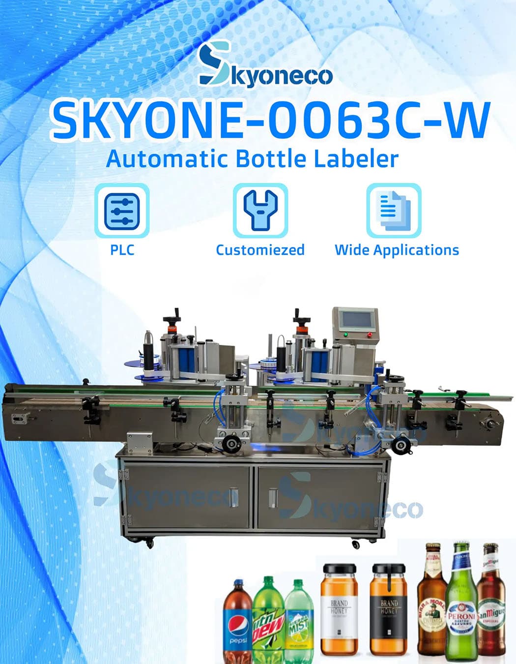 Automatic Double Heads Labeling Machine