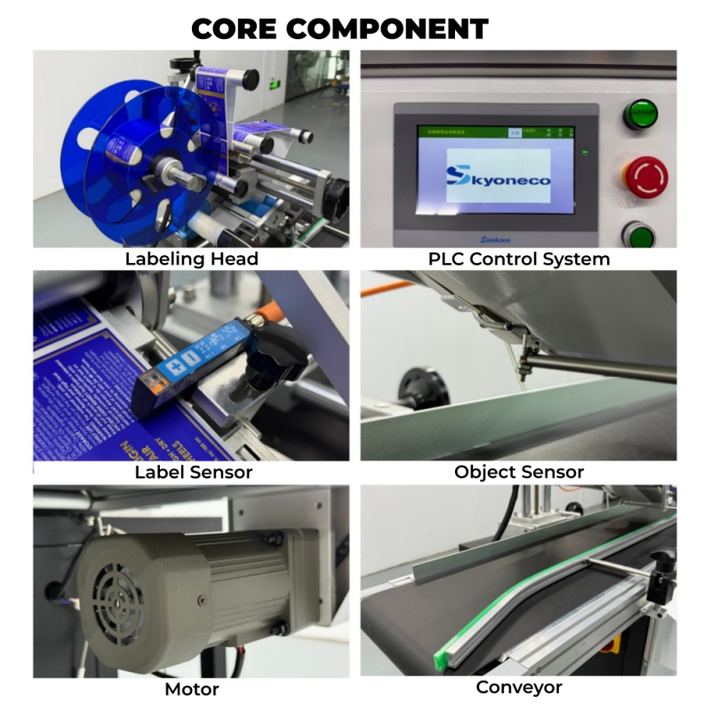 Heavy duty flat conveyor labeler