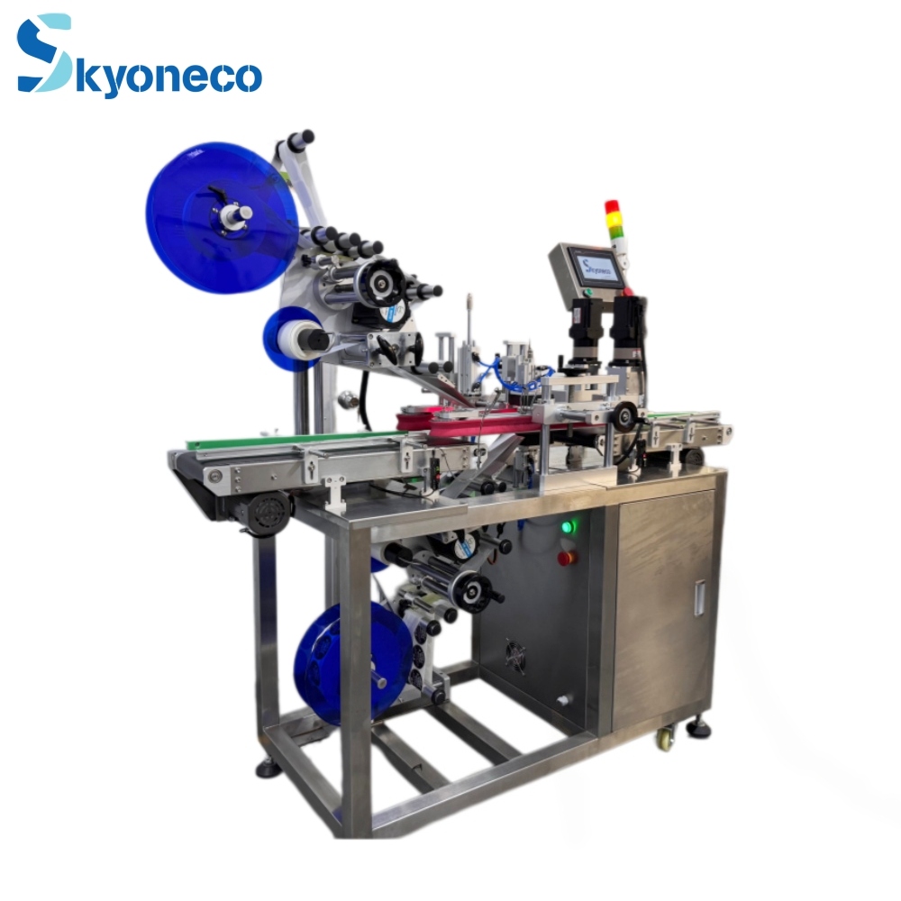 Top Surface Corner Labeling Machine
